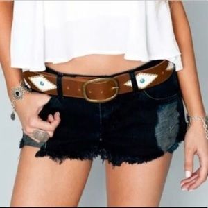SMYM Cut Off Denim Shorts